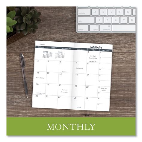 pocket monthly planner refill.